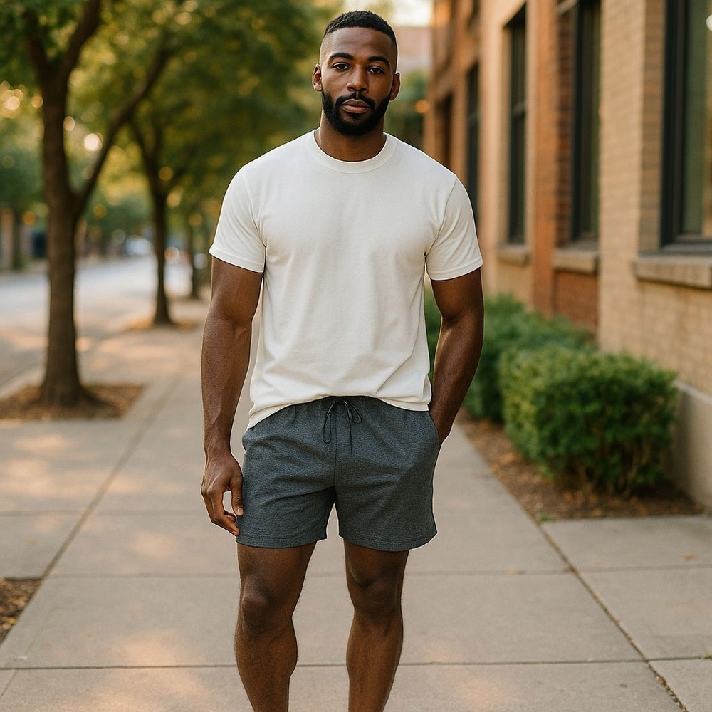 Good fellow gray knit shorts XXL.  New With Tag